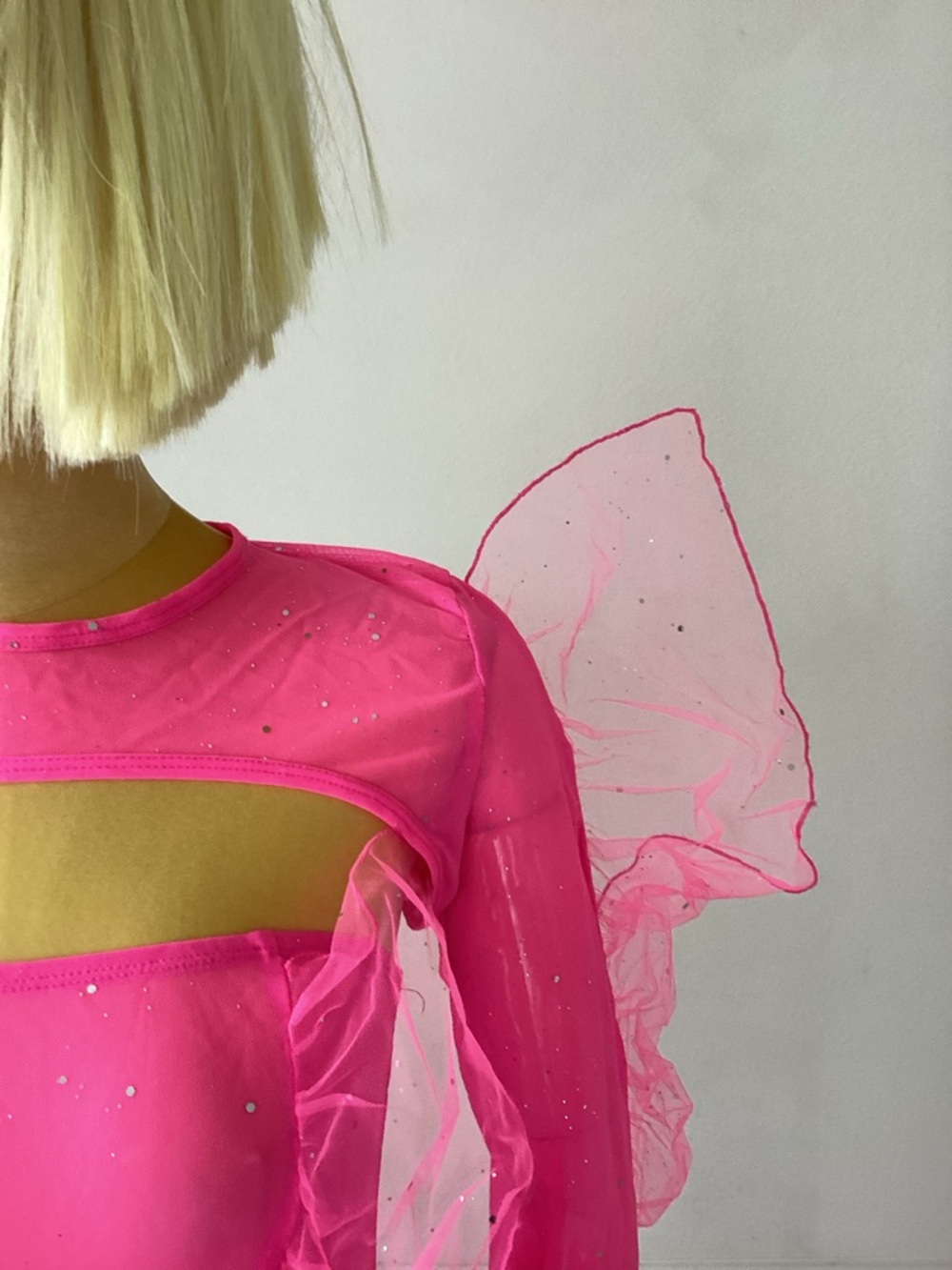 Dolls Kill Neon Hot Pink Ruffled Mini Dress - Picture 6 of 7